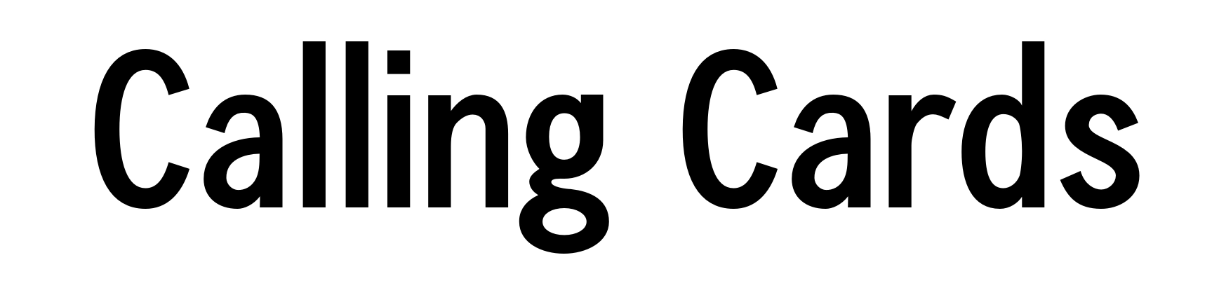 Calling Cards